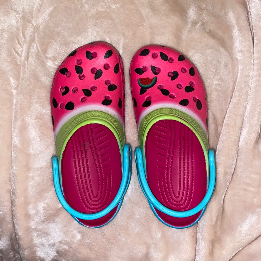 Watermelon crocs size Women 7